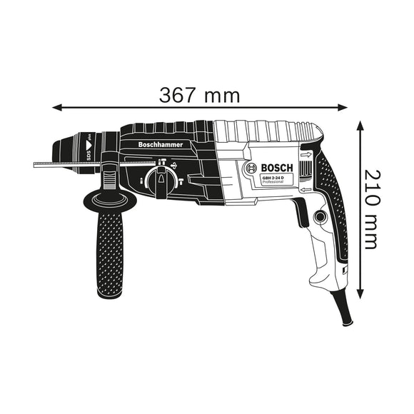 Bosch Rotary Hammers 1-2KG GBH 2-24 DRE - image 03