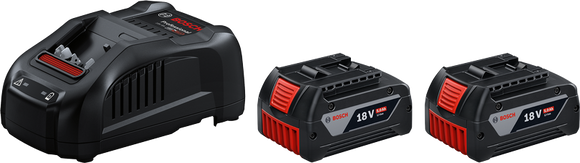 Bosch Charger & 2 Batteries StarterKit 18V 5.0Ah