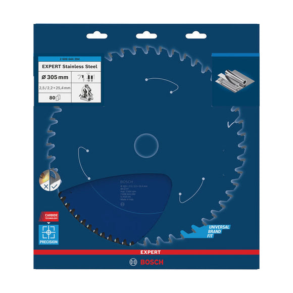 EXPERT Stainless Steel Circular Saw Blade, 305 x 2.5/2.2 x 25.4 mm, T80 - image 02
