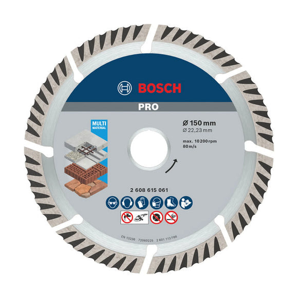 Bosch PRO Multi Material Diamond Disc, 150 x 22.23 mm - image 01