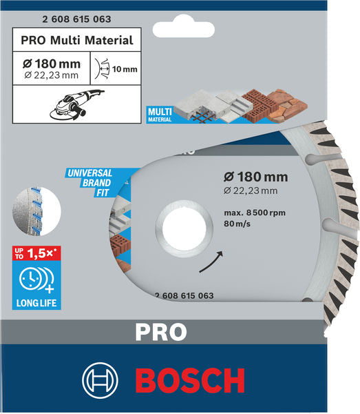 Bosch Standard for Universal 180 x 22,23 x 2, segmented