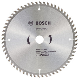 Bosch Circular Saw Blade Eco for wood 184 x 20 x 2,2/1,4 mm, 60