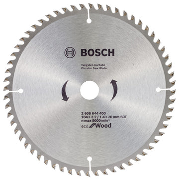 Bosch Circular Saw Blade Eco for wood 184 x 20 x 2,2/1,4 mm, 60