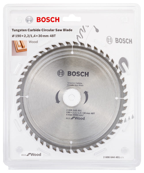 Bosch Circular Saw Blade Eco for wood 190 x 30 x 2,2/1,4 mm, 48
