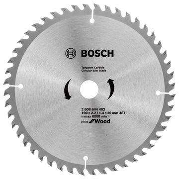 Bosch Circular Saw Blade Eco for wood 190 x 20 x 2,2/1,4 mm, 48