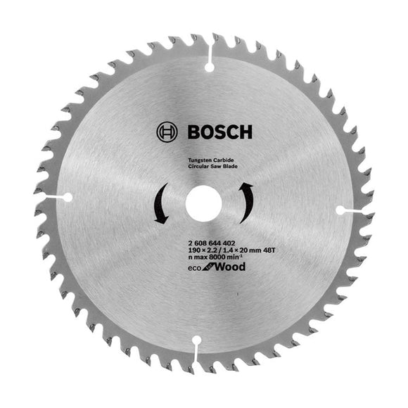 Bosch Circular Saw Blade Eco for wood 190 x 20 x 2,2/1,4 mm, 48 - image 01