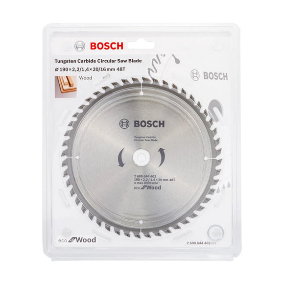 Bosch Circular Saw Blade Eco for wood 190 x 20 x 2,2/1,4 mm, 48 - image 02