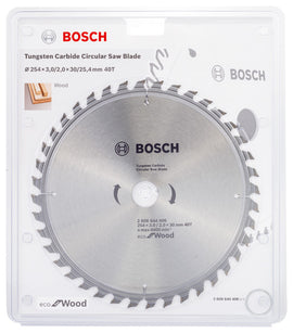 Bosch Circular Saw Blade Eco for wood 254 x 30 x 3,0/2,0 mm, 40 - 0