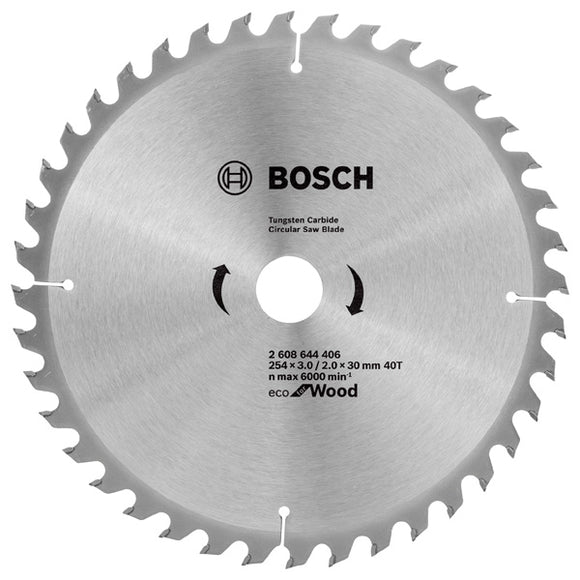 Bosch Circular Saw Blade Eco for wood 254 x 30 x 3,0/2,0 mm, 40