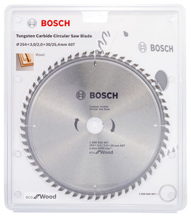 Bosch Circular Saw Blade Eco for wood 254 x 30 x 3,0/2,0 mm, 60 - 0