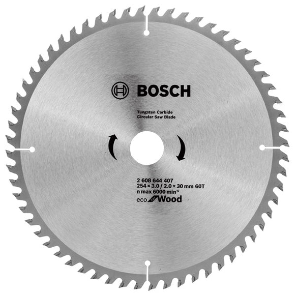 Bosch Circular Saw Blade Eco for wood 254 x 30 x 3,0/2,0 mm, 60