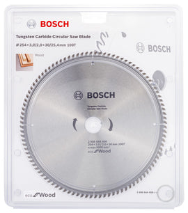 Bosch Circular Saw Blade Eco for wood 254 x 30 x 3,0/2,0 mm, 100 - 0