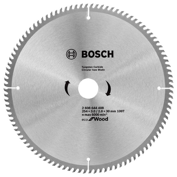 Bosch Circular Saw Blade Eco for wood 254 x 30 x 3,0/2,0 mm, 100