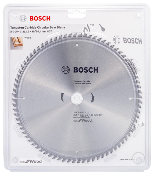 Bosch Circular Saw Blade Eco for wood 305 x 30 x 3,2/2,2 mm, 80