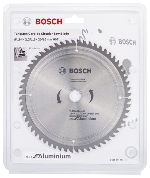 Bosch Circular Saw Blade Eco for Aluminium 184 x 20 x 2,2/1,4 mm, 60