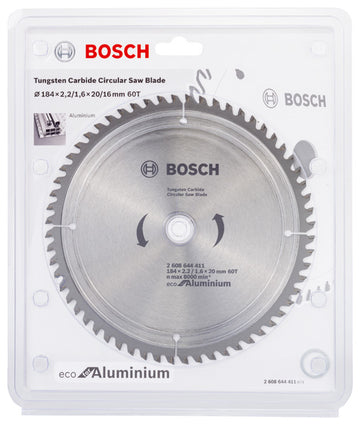 Bosch Circular Saw Blade Eco for Aluminium 184 x 20 x 2,2/1,4 mm, 60 - 0