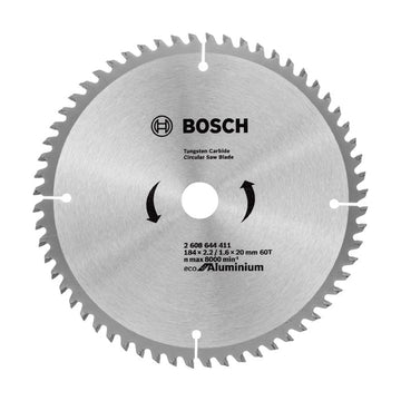 Bosch Circular Saw Blade Eco for Aluminium 184 x 20 x 2,2/1,4 mm, 60 - image 01