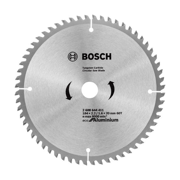 Bosch Circular Saw Blade Eco for Aluminium 184 x 20 x 2,2/1,4 mm, 60 - image 01