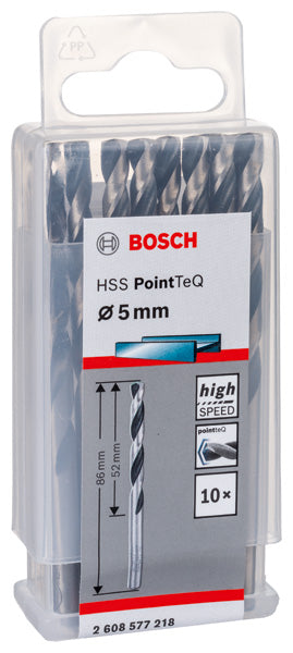 HSS Twist Drill Bit PointTeQ 5.0mm ,10 pc