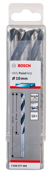 HSS Twist Drill Bit PointTeQ 10.0mm, 10 pc - 0
