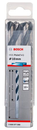 HSS Twist Drill Bit PointTeQ 10.0mm, 10 pc-2