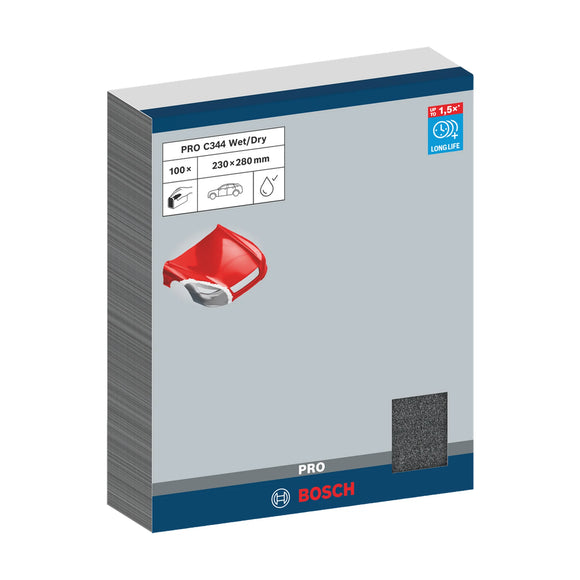 PRO C344 wet and dry Hand Sanding Sheet, 230 x 280 mm, G60, 100 pcs - image 02