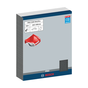 PRO C344 wet and dry Hand Sanding Sheet, 230 x 280 mm, G180, 100 pcs - image 02