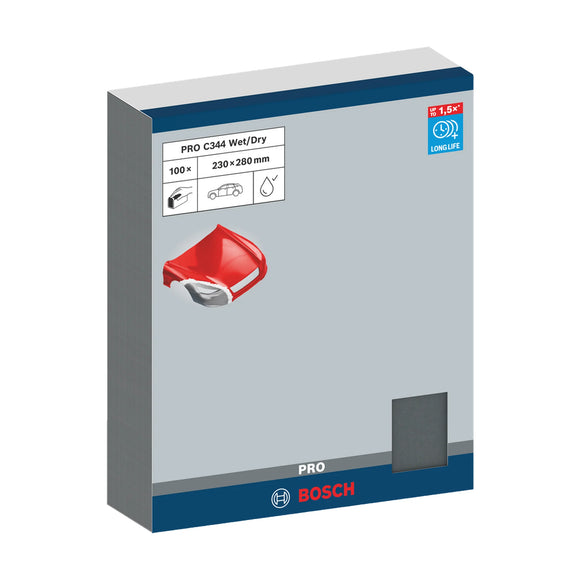 PRO C344 wet and dry Hand Sanding Sheet, 230 x 280 mm, G600, 100 pcs - image 02