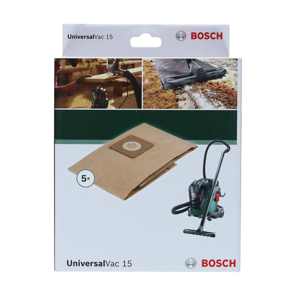Bosch Disposable Paper Filter bag for UniversalVac 15, 5 pc - image 02