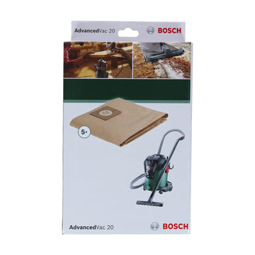 Bosch Disposable Paper Filter bag for UniversalVac 20, 5 pc - image 02