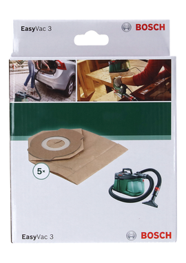 Bosch Disposable Paper Filter bag for UniversalVac 3, 5 pc - 0