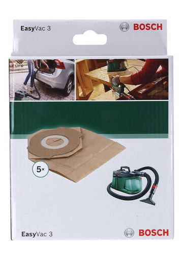 Bosch Disposable Paper Filter bag for UniversalVac 3, 5 pc - 0