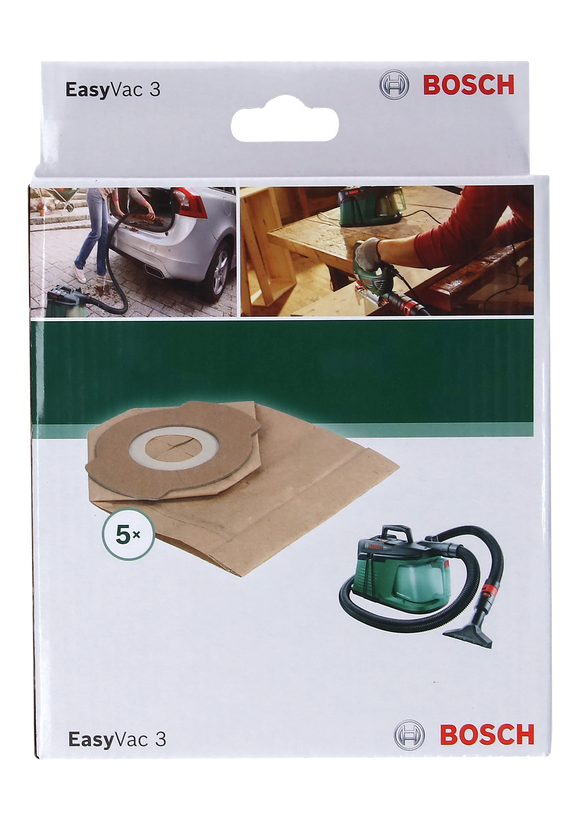 Bosch Disposable Paper Filter bag for UniversalVac 3, 5 pc