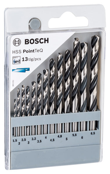 HSS Twist Drill Bit PointTeQ 13pcs Set 1.5 - 6.5 mm 13 pc