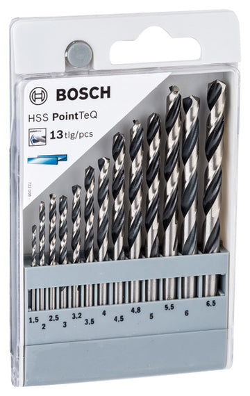 HSS Twist Drill Bit PointTeQ 13pcs Set 1.5 - 6.5 mm 13 pc - 0