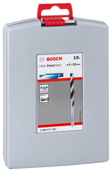 HSS Twist Drill Bit PointTeQ 19pcs ProBox 1 - 10 mm, 19 pc - 0