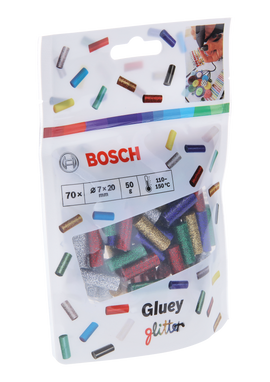 Bosch Gluey Sticks, Glitter Mix 5 x 14 Sticks (5 different colours) - 0