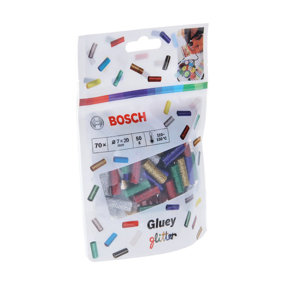 Bosch Gluey Sticks, Glitter Mix 5 x 14 Sticks (5 different colours) - image 02
