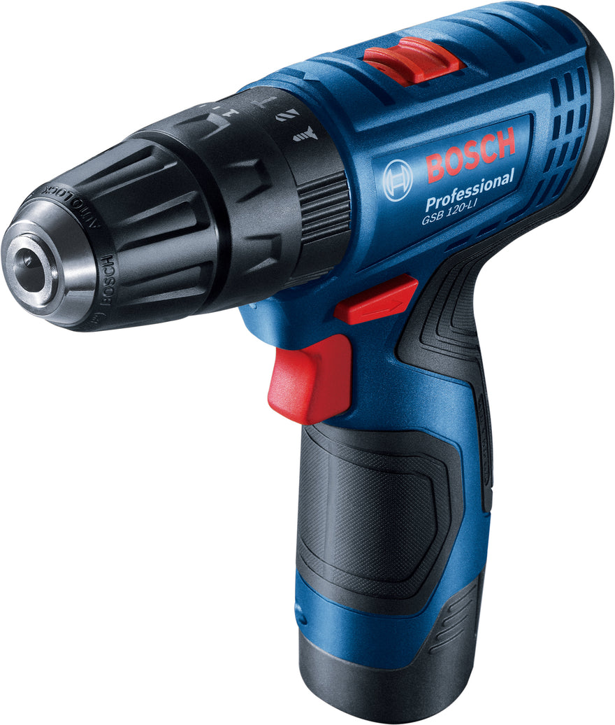 Bosch Cordless Impact Drill GSB 120-LI + 23 pc acc
