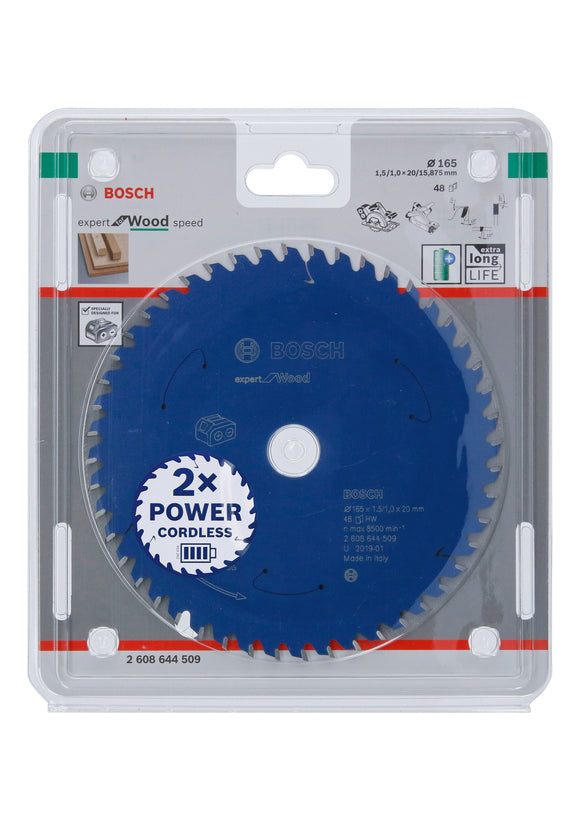 Expert for Wood Circular Saw Blade for Cordless Saws 165x1.5/1x20 T48