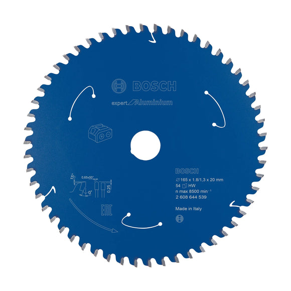 Expert for Aluminium Circular Saw Blade for Cordless Saws 165x1.8/1.3x20 T54 - image 01
