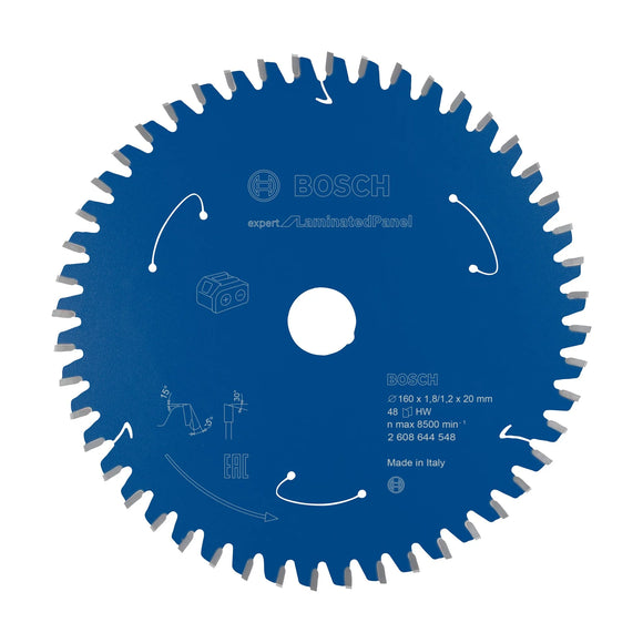 Expert for Laminated Panel Circular Saw Blade for Cordless Saws 160x1.8/1.2x20 T48 - image 01