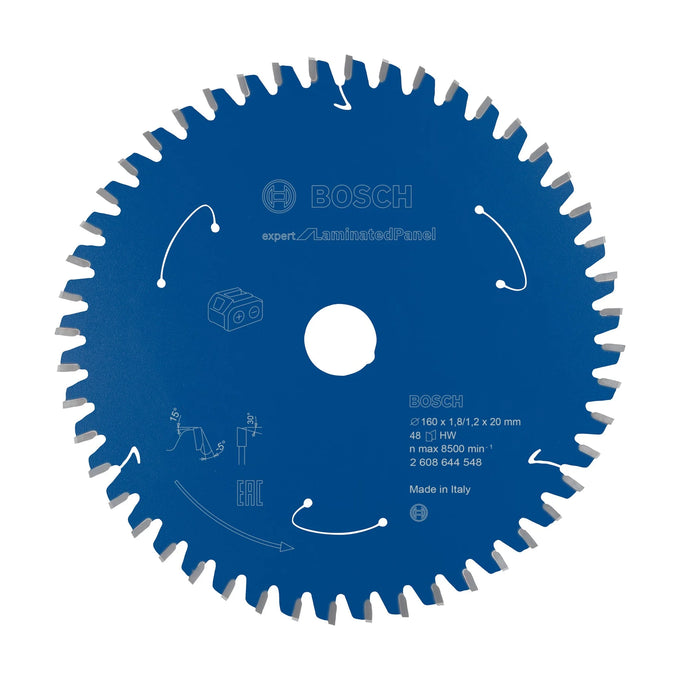 Expert for Laminated Panel Circular Saw Blade for Cordless Saws 160x1.8/1.2x20 T48 - image 01