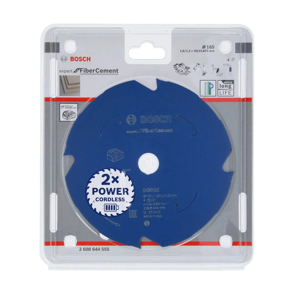Expert for Fibre Cement Circular Saw Blade for Cordless Saws 165x1.8/1.2x20 T4 - image 04