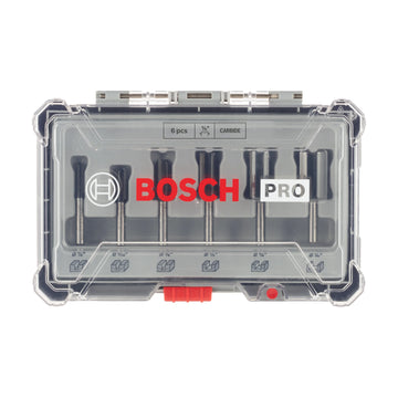 PRO Router Bit Straight Set, Shank 1/4?, 6 pcs - image 02