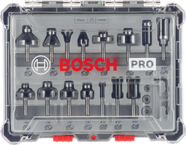 PRO Router Bit Mixed Set, Shank 1/4?, 15 pcs - 0