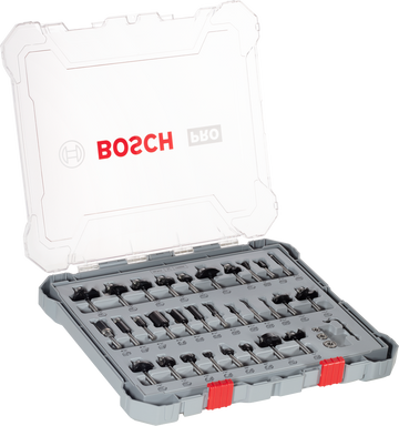 PRO Router Bit Mixed Set, Shank 1/4?, 30 pcs