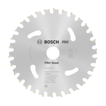 Bosch PRO Steel cordless Circular Saw Blade, 136 x 1.6 x 20 mm 30T - image 01