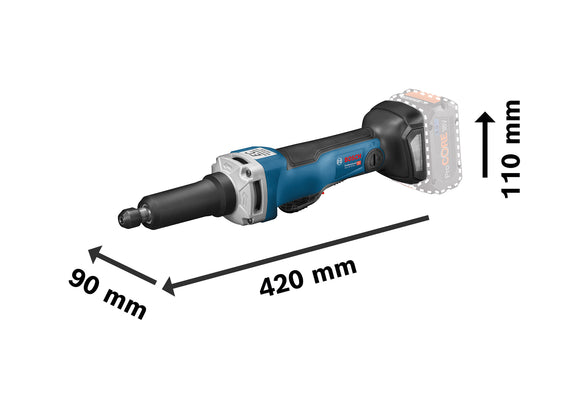 Bosch Cordless Straight Grinder GGS 18V-23 PLC Solo excl Battery & Charger