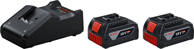 Bosch Charger & 2 Batteries StarterKit 18V 4.0Ah - 0